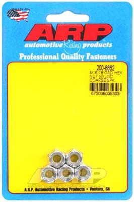 ARP 5/16-18 Cad Coarse Nyloc Hex Nut Kit (Set of 5)