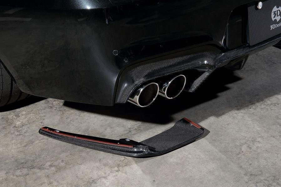 3D Design F06 / F12 / F13 M6 Carbon Rear Under Splitter Set
