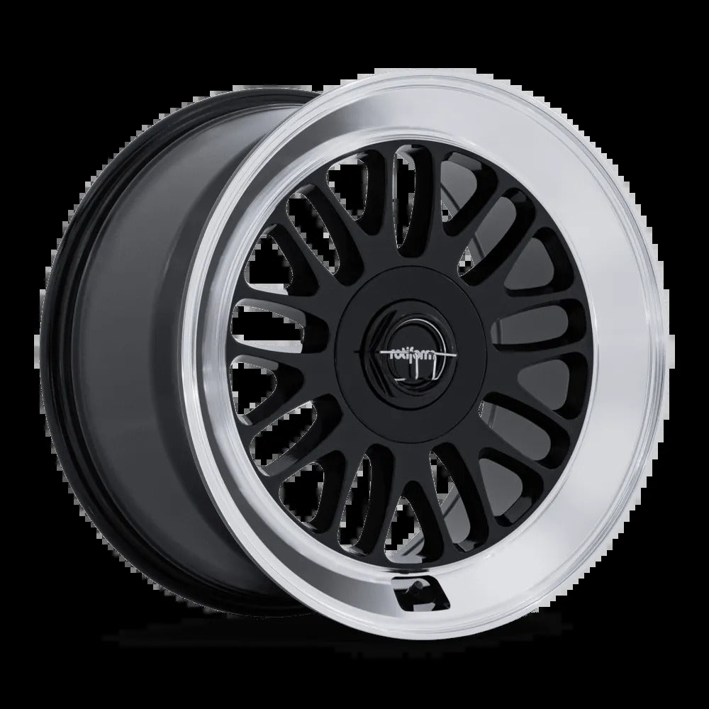 Rotiform SCP 18" 5x120 Gloss Black w/ Diamond Cut Lip