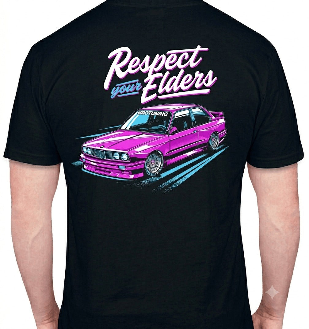 UroTuning "Respect Your Elders" BMW E30 M3 T-Shirt (V3)