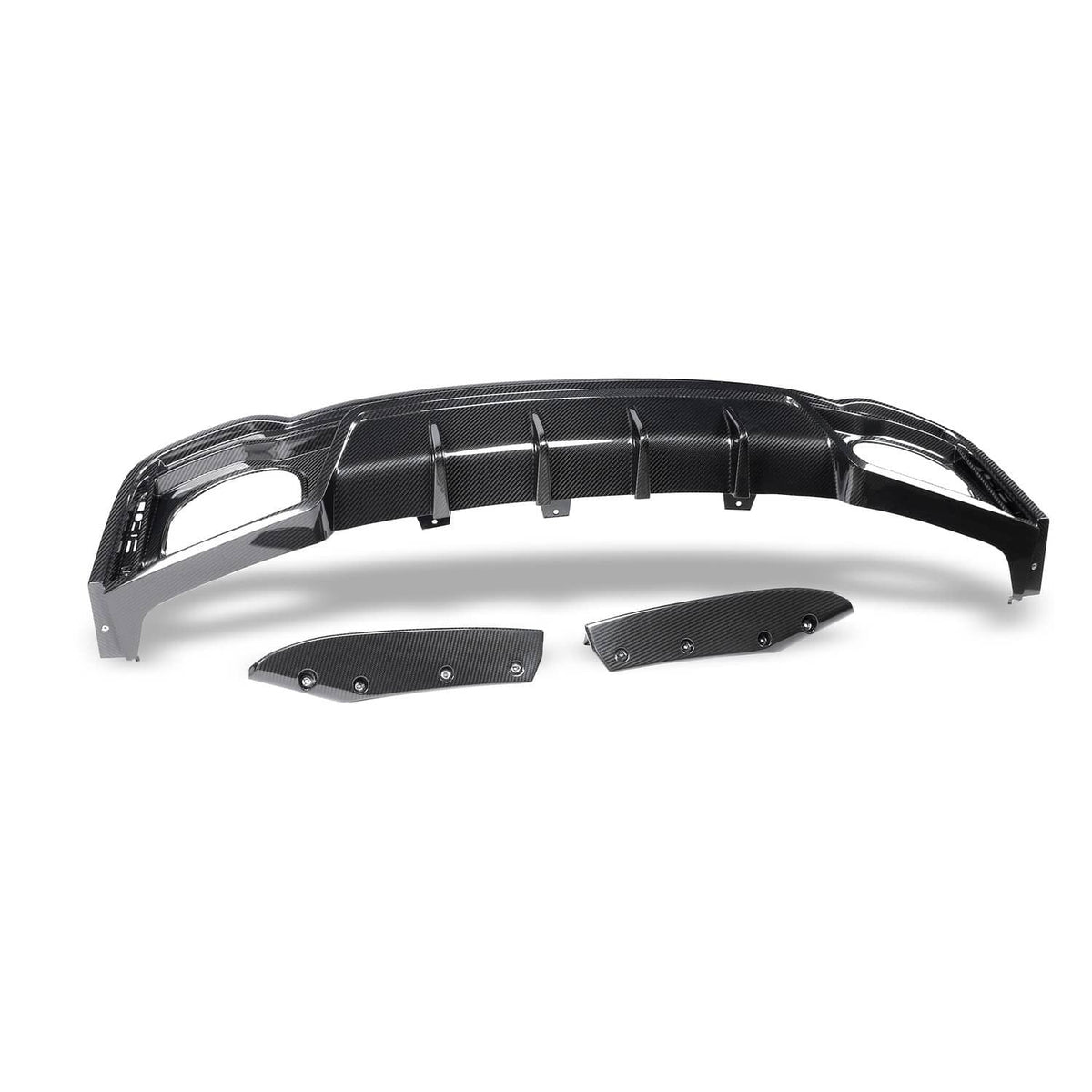 Revozport Carbon Fiber Rear Diffuser - Audi C8 RS7