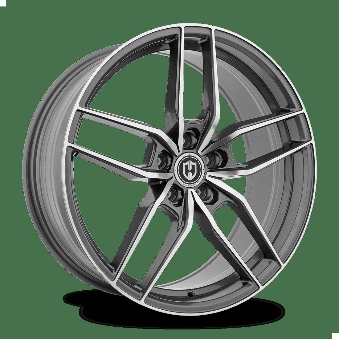 Curva CFF25 18" Blank Gun Metal Machine Face