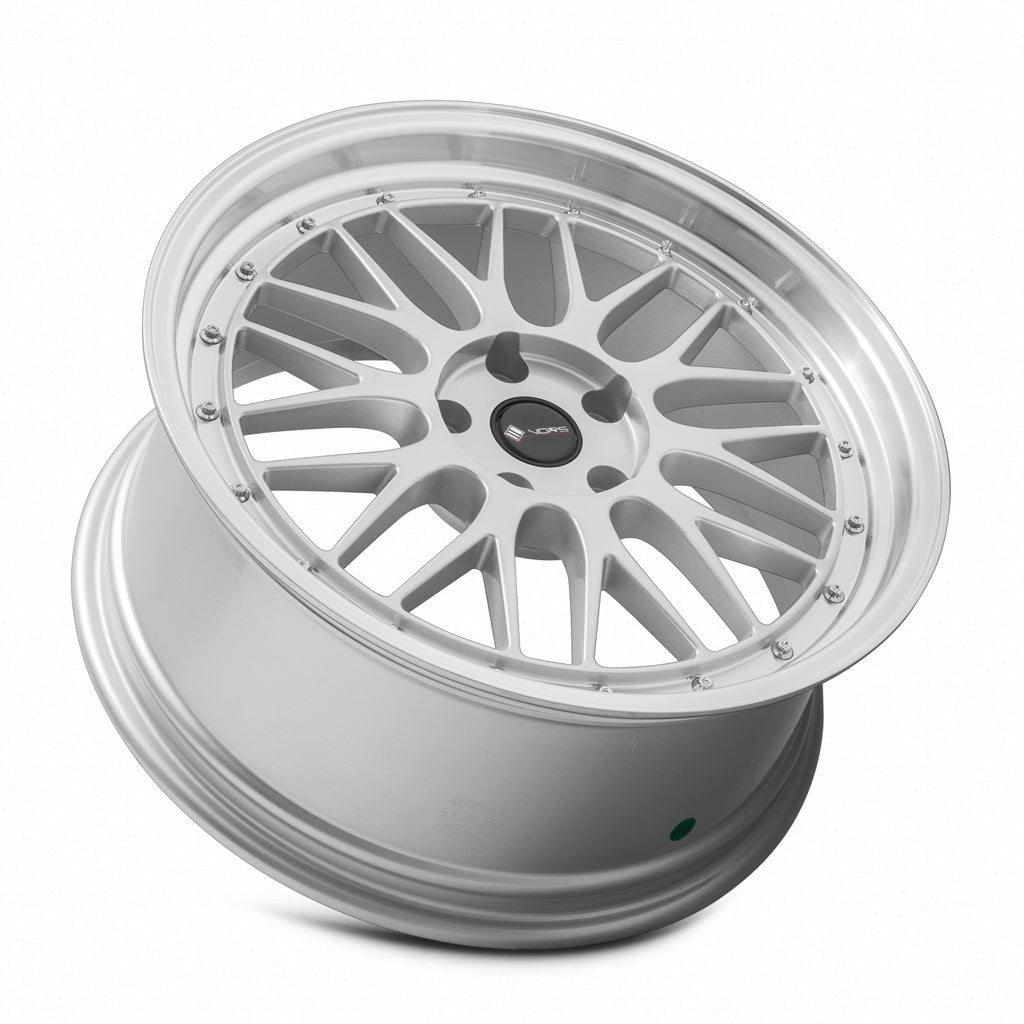 VORS VR8 18" 4x108 Silver Machined Lip