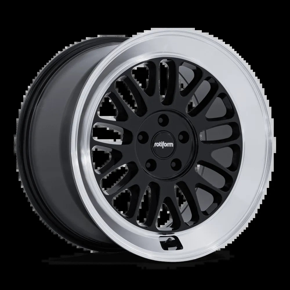 Rotiform SCP 19" 5x112 Gloss Black w/ Diamond Cut Lip