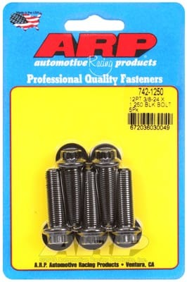ARP 3/8-24 x 1.250 12pt Black Oxide Bolts (Set of 5)