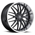 MRR GT1 19" 5x112 Black Machine Lip