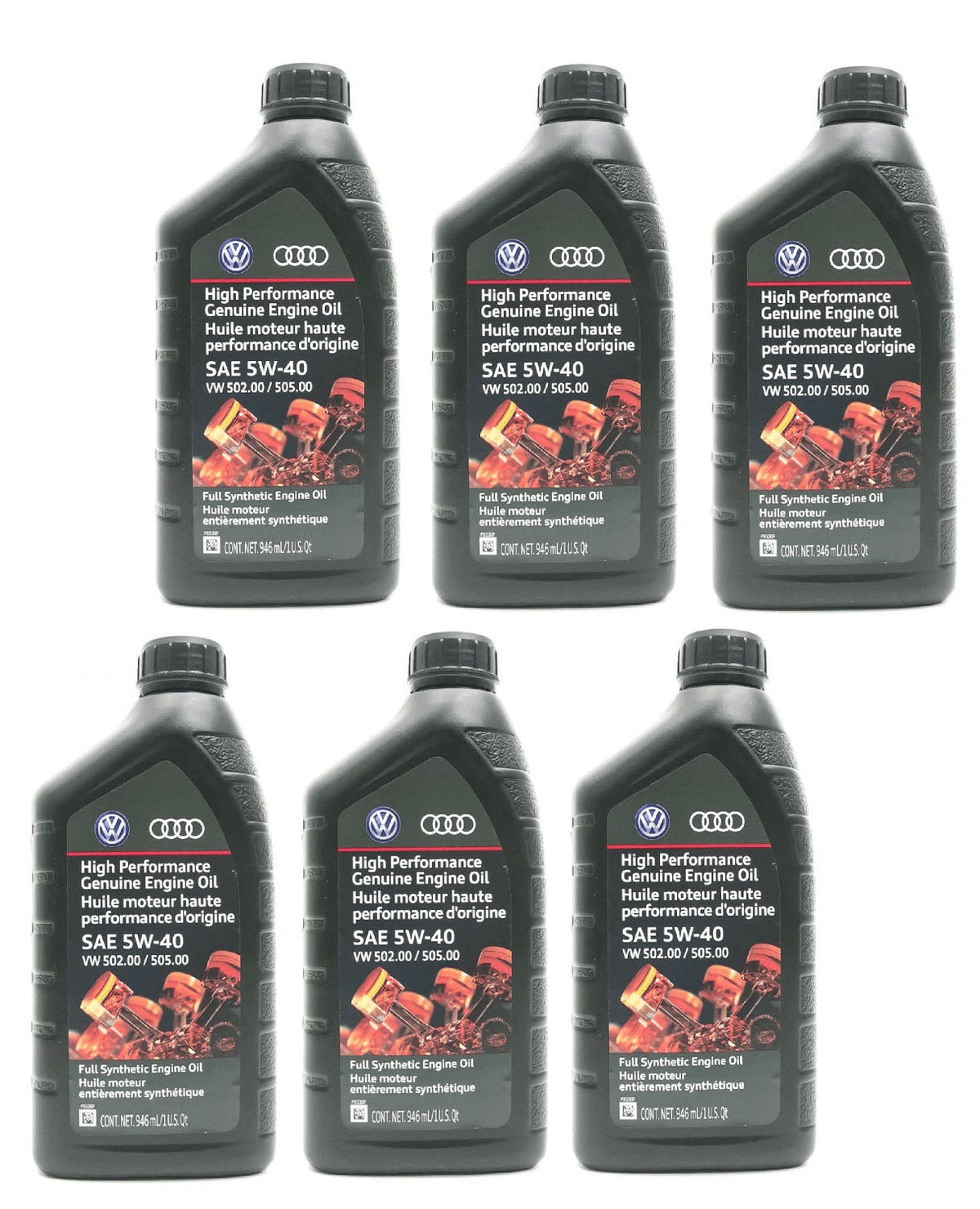 Engine Oil (Genuine 5w-40) - 6 Quarts