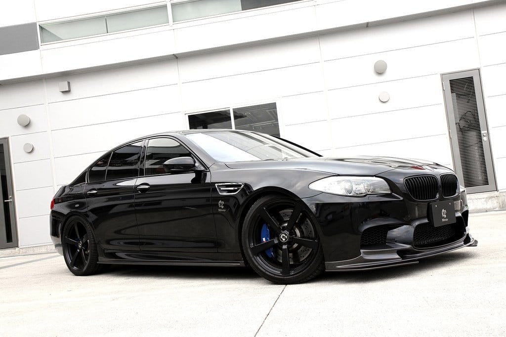 3D Design - M5 F10 Front Lip Spoiler w/Under Splitters Carbon