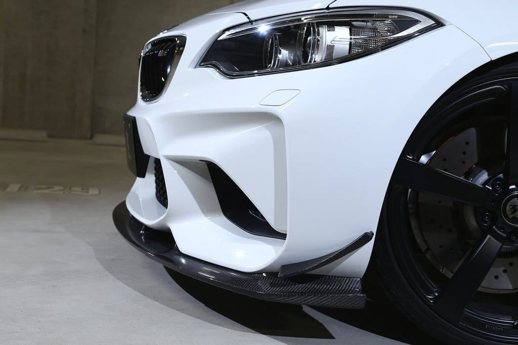 3D Design - M2 F87 Bumper Canards Carbon