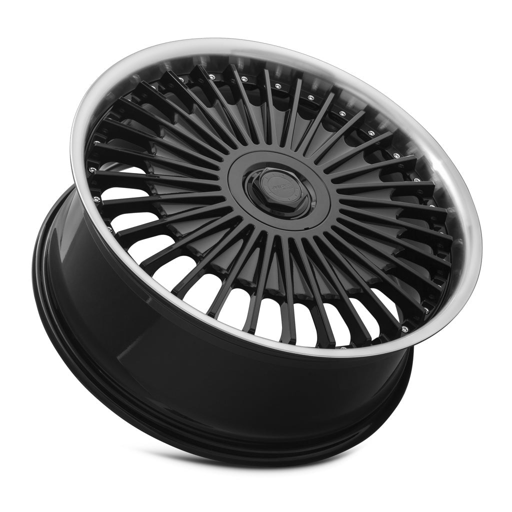 MRR VP4 22" 5x120 Black Machined Lip
