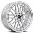 VORS VR8 18" 5x112 Silver Machine Lip Chrome Rivet