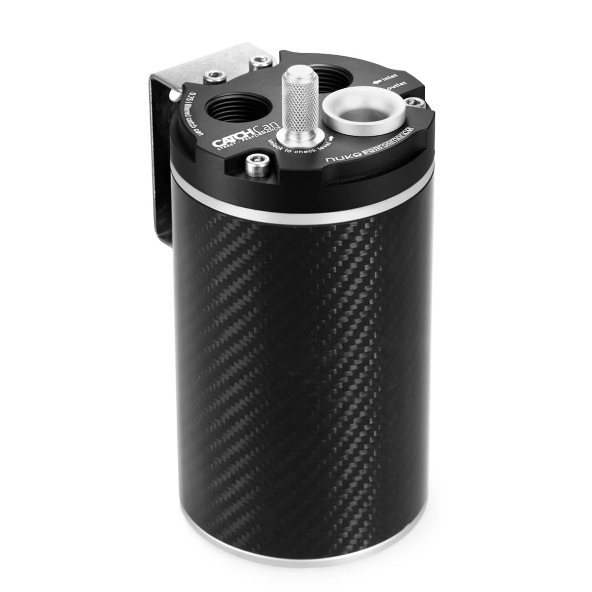 Nuke Performance Carbon Oil Catch Can 0.75 liter, Matte carbon