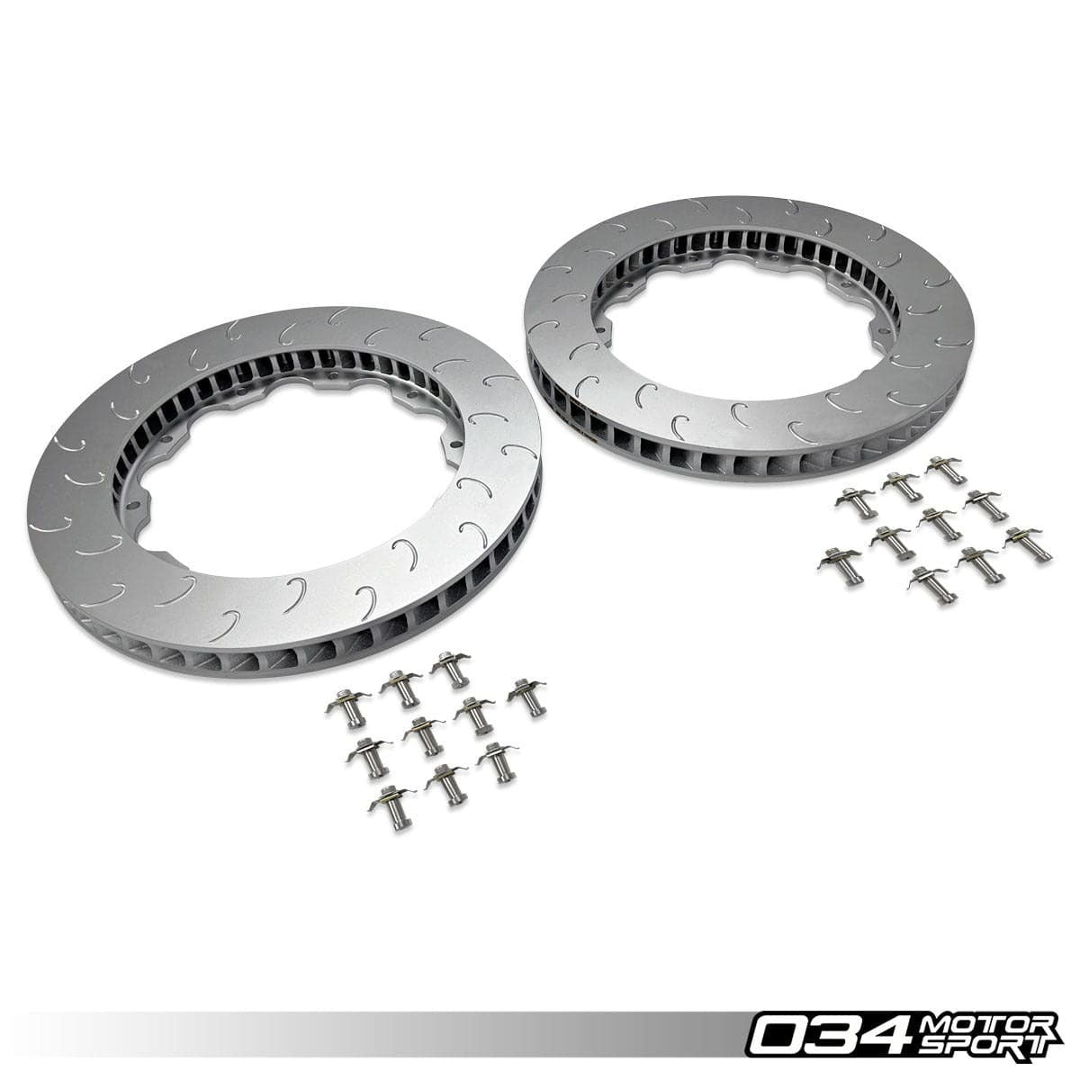 034Motorsport Replacement Front Rotor Ring Set, 390MM Stage 2 Brake Rotor Upgrade Kit - Audi R8 Mk1