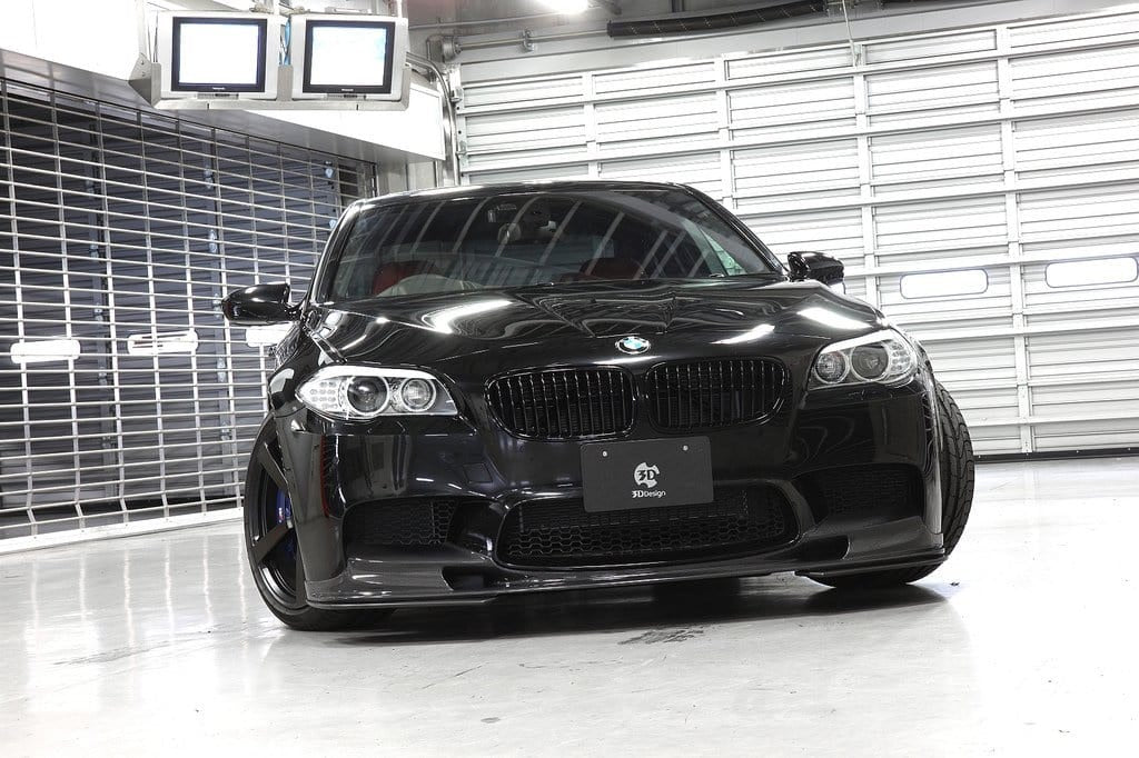 3D Design - M5 F10 Front Lip Spoiler w/Under Splitters Carbon