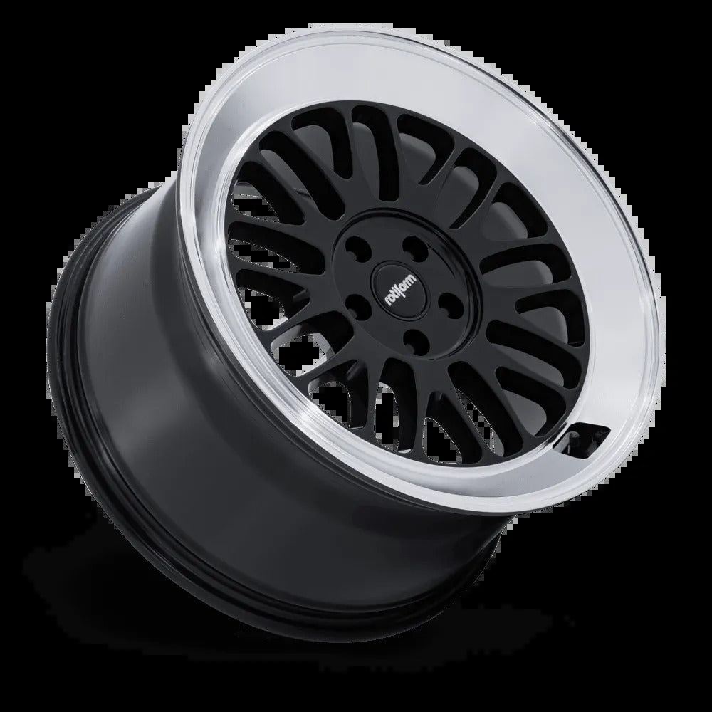Rotiform SCP 19" 5x112 Gloss Black w/ Diamond Cut Lip