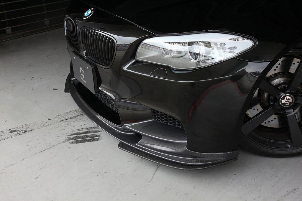 3D Design - M5 F10 Front Lip Spoiler w/Under Splitters Carbon