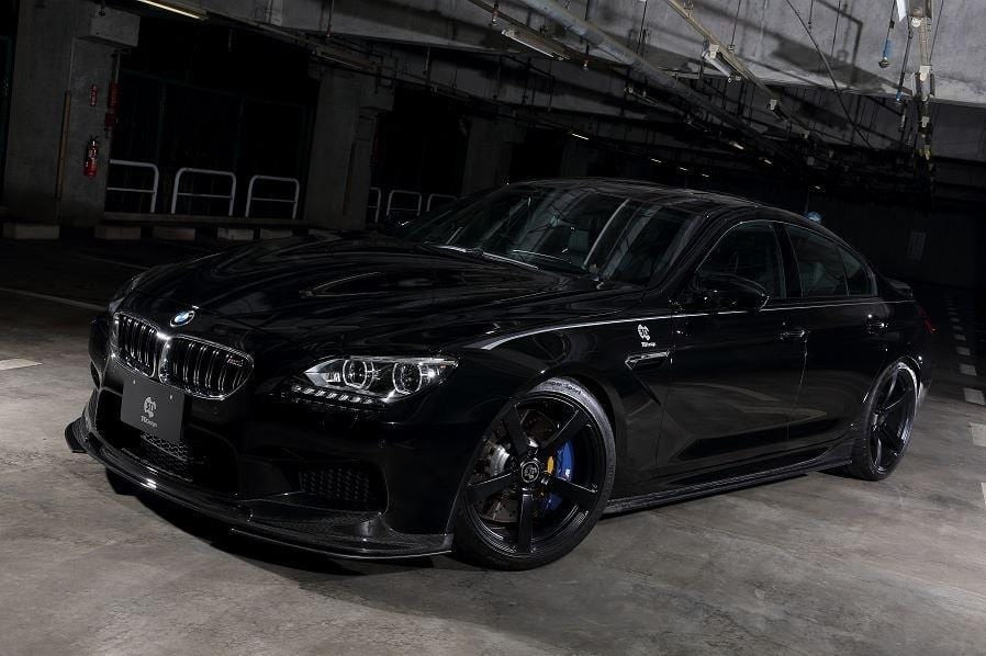 3D Design F06 / F12 / F13 M6 Matte Carbon Under Splitter Set