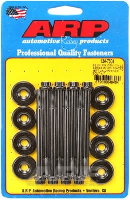 ARP Small Block Chevy GENIII/IV LS Series .375 Spacer 12pt Valve Cover Bolt Kit - Black