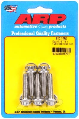 ARP 5/16 Inch -18 x 1.250 12pt SS Bolts (Set of 5)