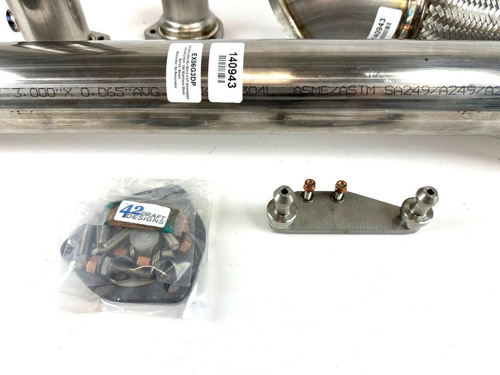 42 Draft Design VW Mk6 Jetta GLI GEN3 2.0T Downpipe (SCRATCH AND DENT)