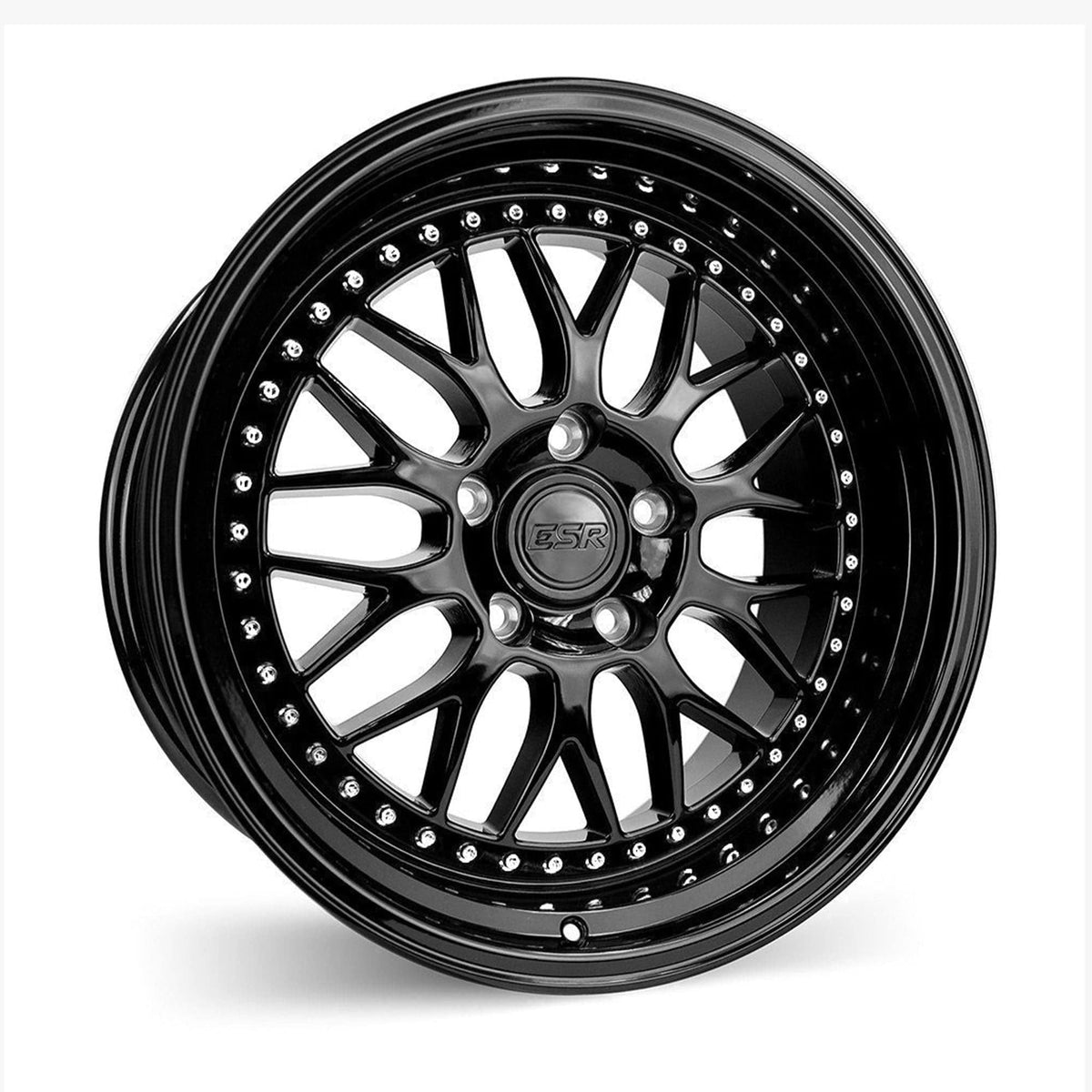 ESR Wheels SR01 19" 5x112 (Custom Drill) Gloss Black w/ Gloss Black