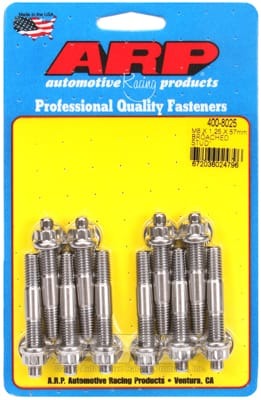ARP M8 x 1.25 x 57mm Broached 10 Piece Stud Kit