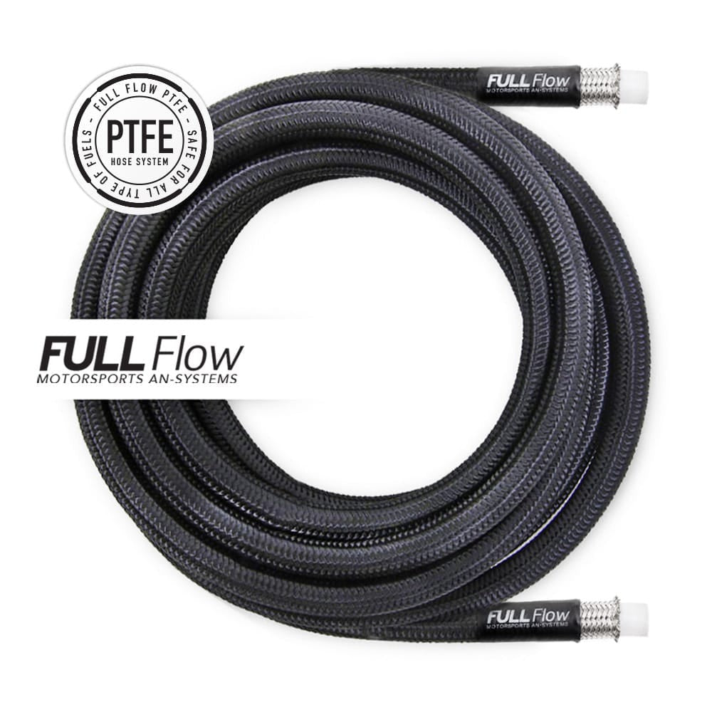 Nuke Performance Black Nylon PTFE Braided Fuel Hose