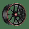 BBS CI-R 19" 5x112 Satin Black/Red Lip