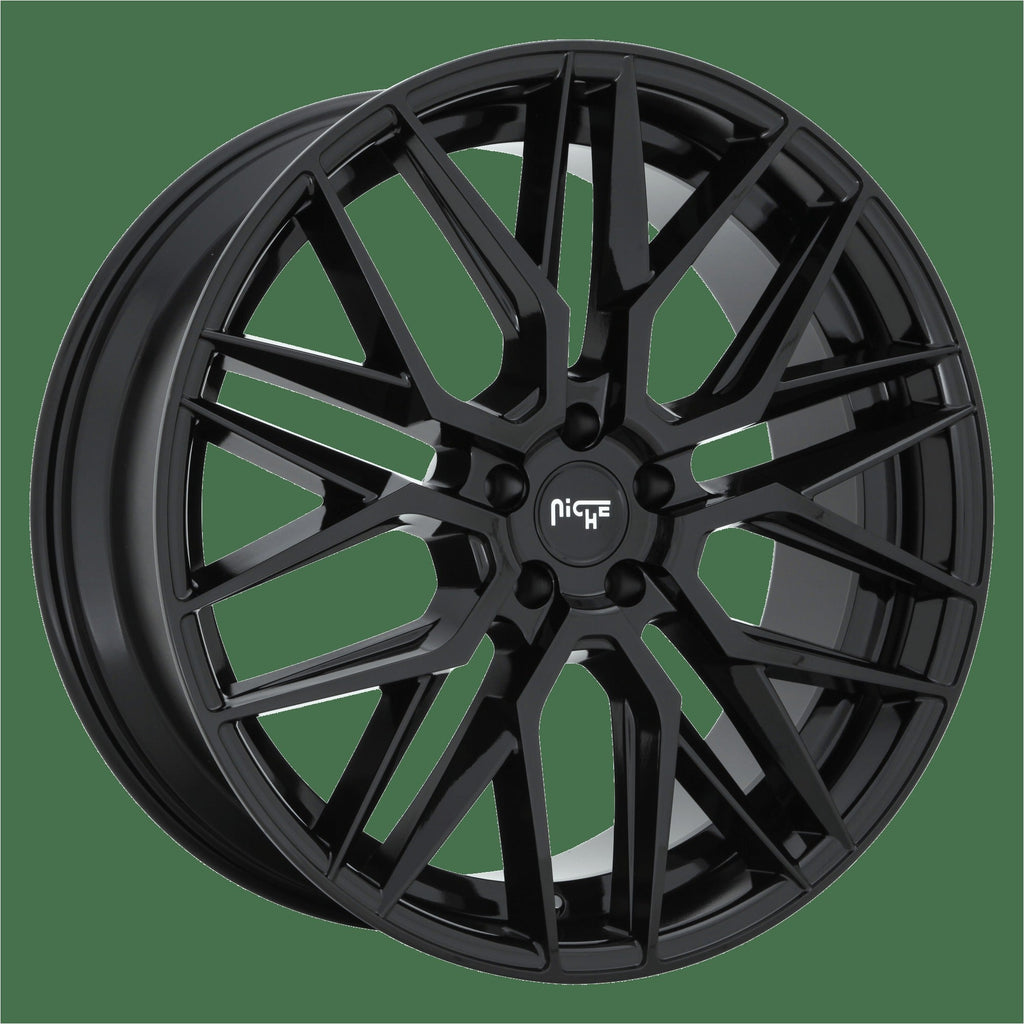Niche Cast Gamma 22" 5x112 Gloss Black