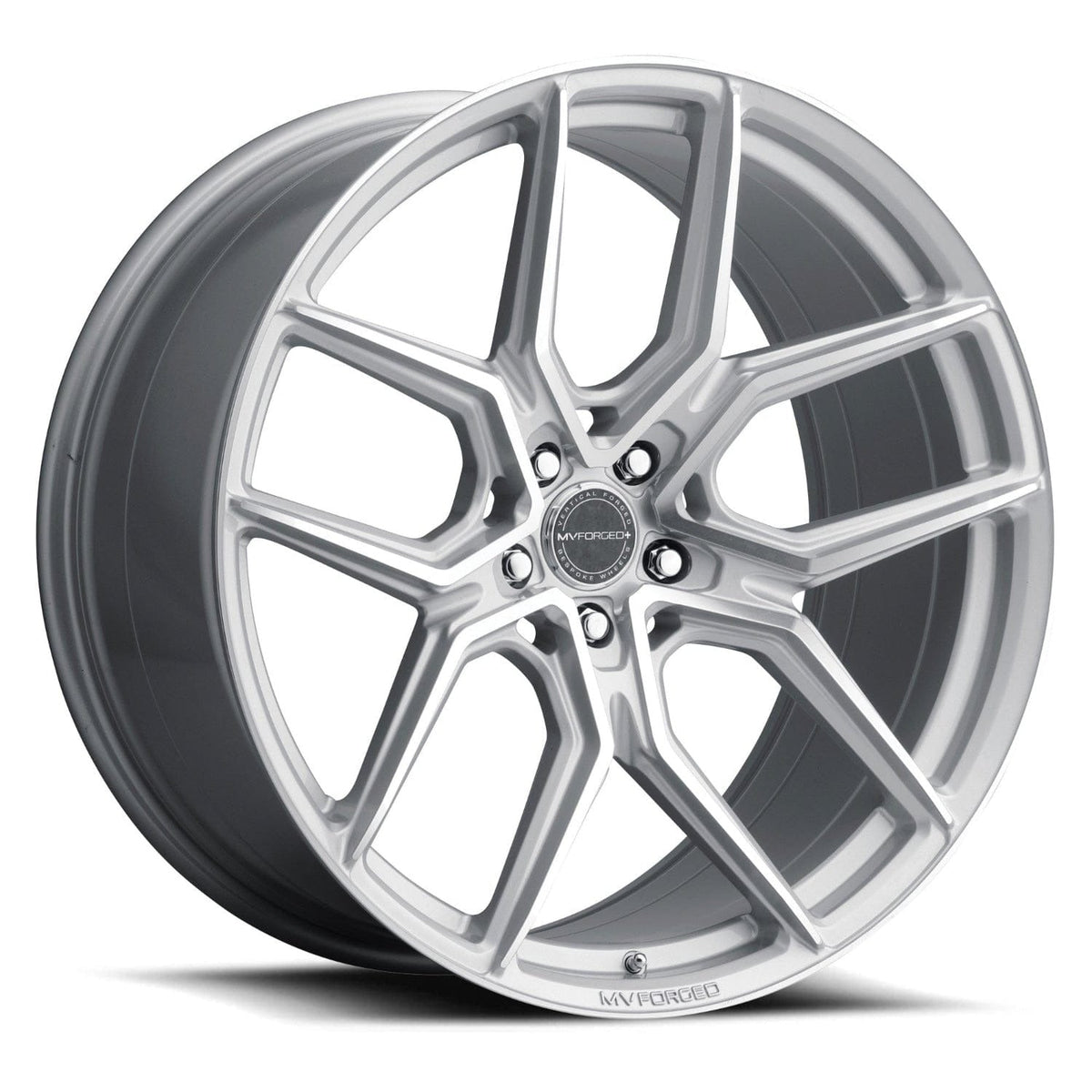 MV Forged MVF5 21" 5x108 up to 5x132 Diamond Silver (Custom Wheel)