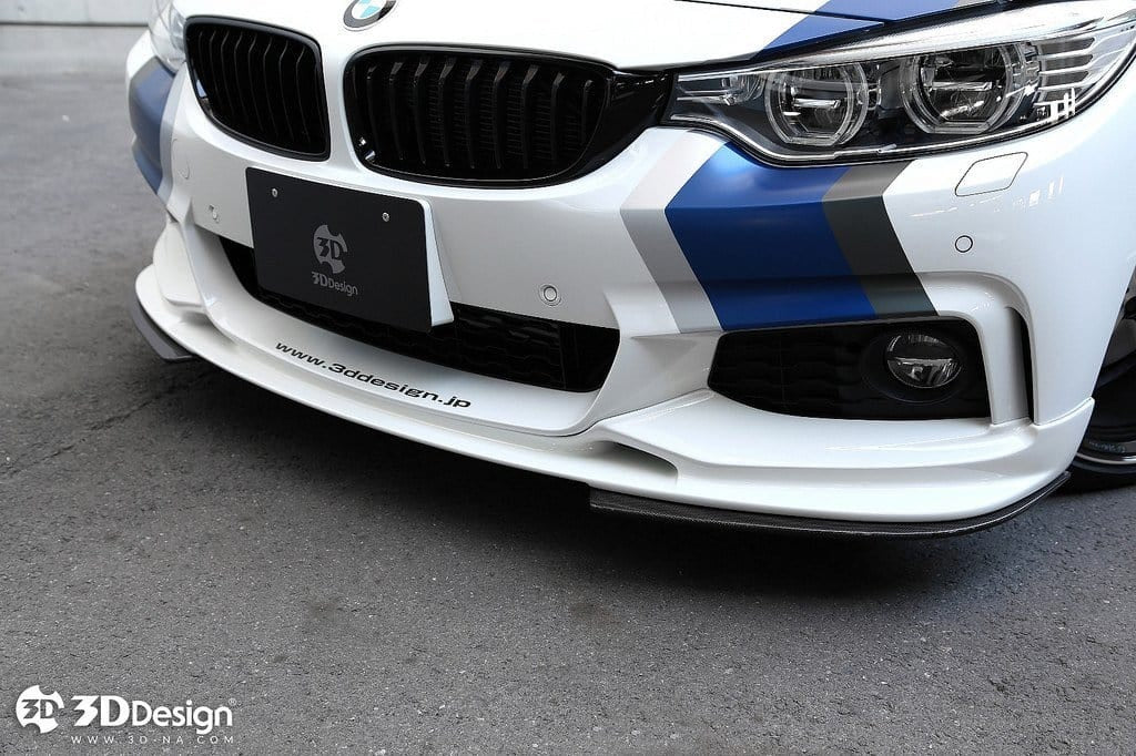 3D Design - 4 Series F32 / F36 Under Splitters Carbon