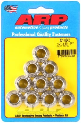 ARP 1/2-13 SS 12pt Nut Kit (Set of 10)