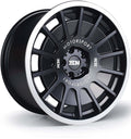 3SDM 0.66 18" 5x108 Matte Black Mirror Polished Lip