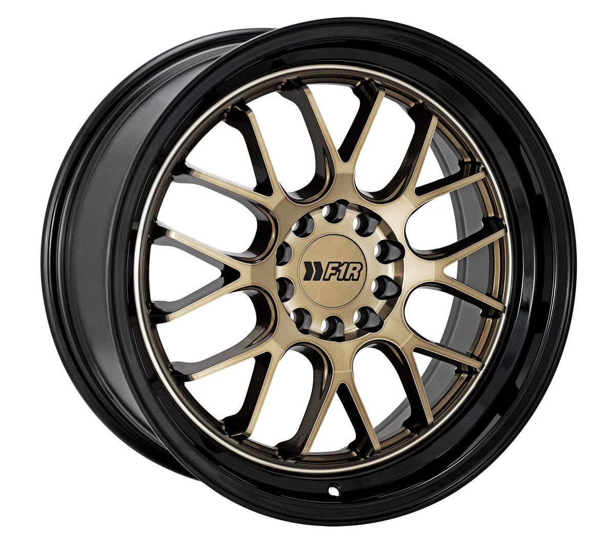 F1R F21 18" 5x114.3/120 Bronze w/ Black Lip