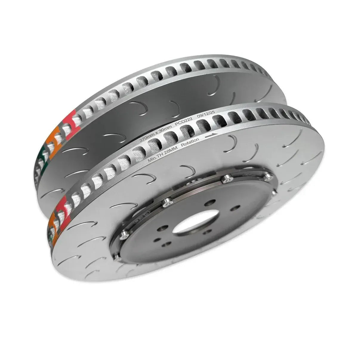 034 Motorsport 2-Piece Floating Rear Brake Rotor Upgrade - Audi / C8 / RS6 / RS7 (370x30mm)