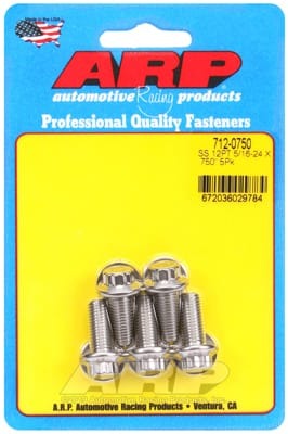 ARP 5/16-24 x .75in Length 12pt SS Bolts (Set of 5)