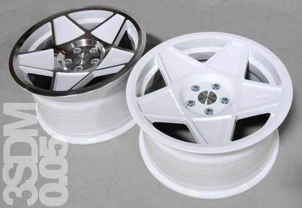 3SDM 0.05 Wheel | 19" 5x112 White w/ Polished Face