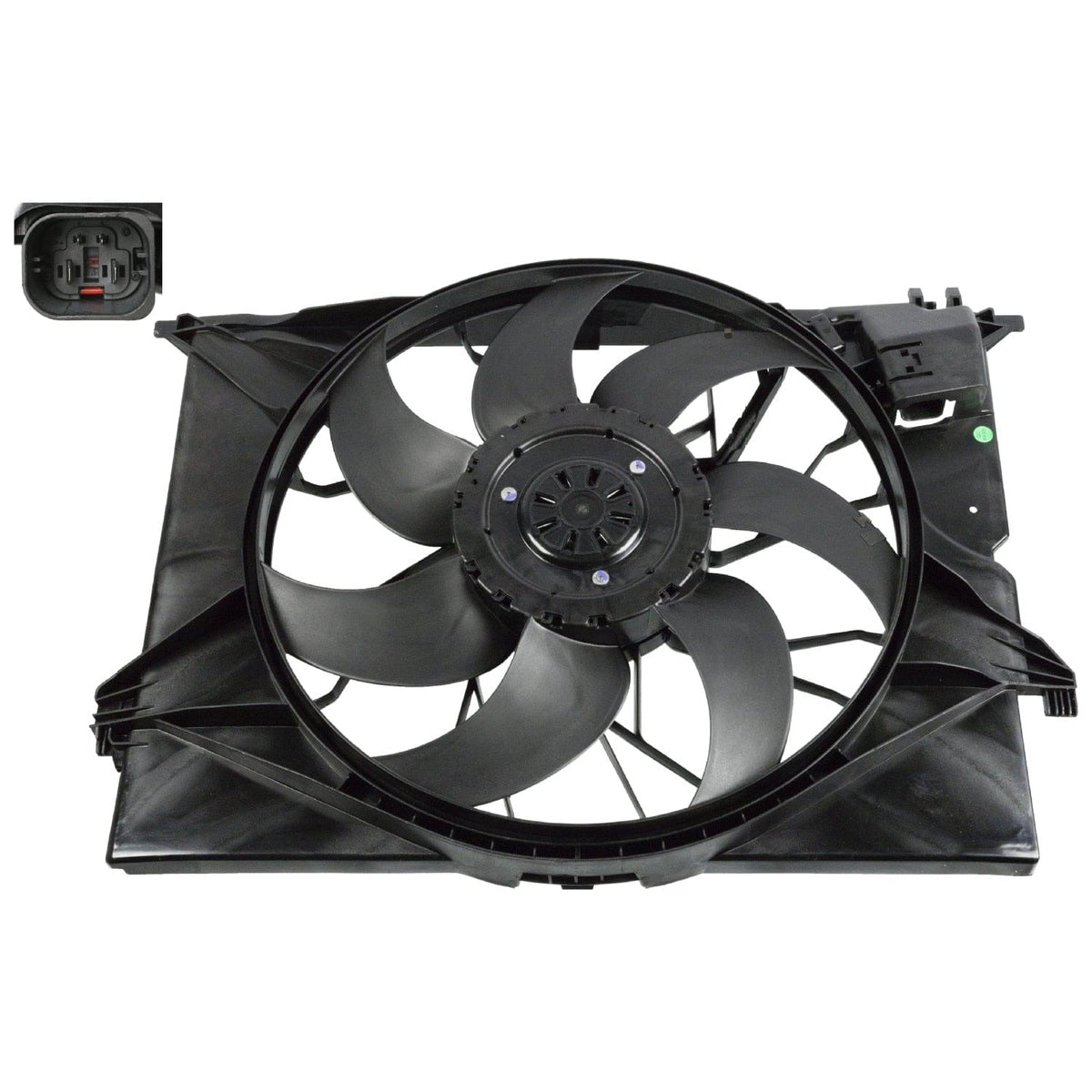 Radiator Fan with Shroud - Mercedes