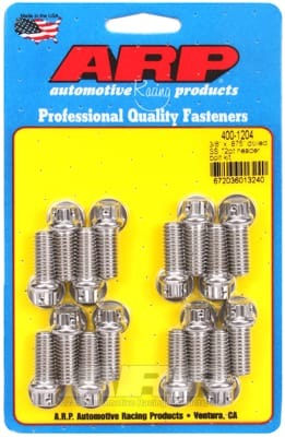 ARP 3/8 x .875 Drilled SS 12pt Header Bolt Kit