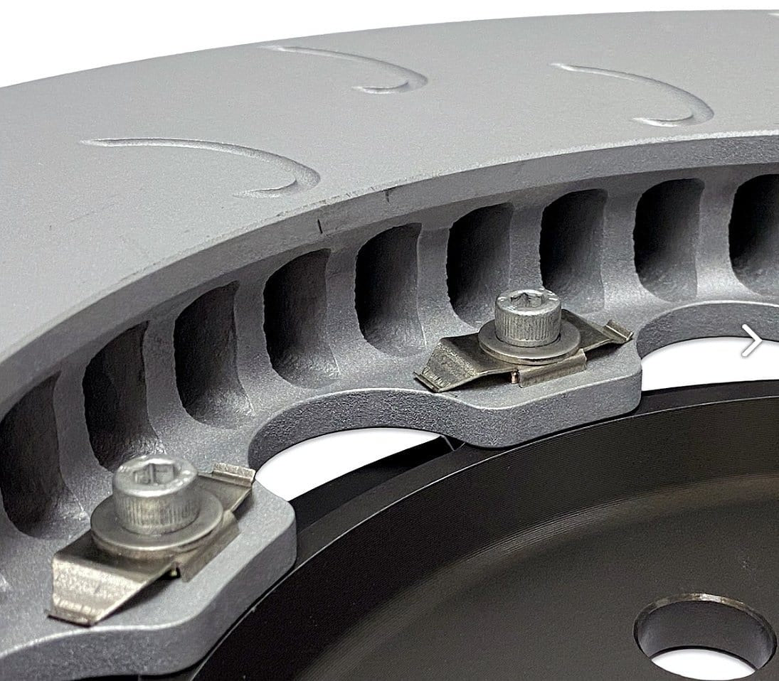 034Motorsport 2-Piece Floating Front Brake Rotor Upgrade Kit - VW/Audi / MQB / EVO4 / 2.0T TFSI (Performance Pack)