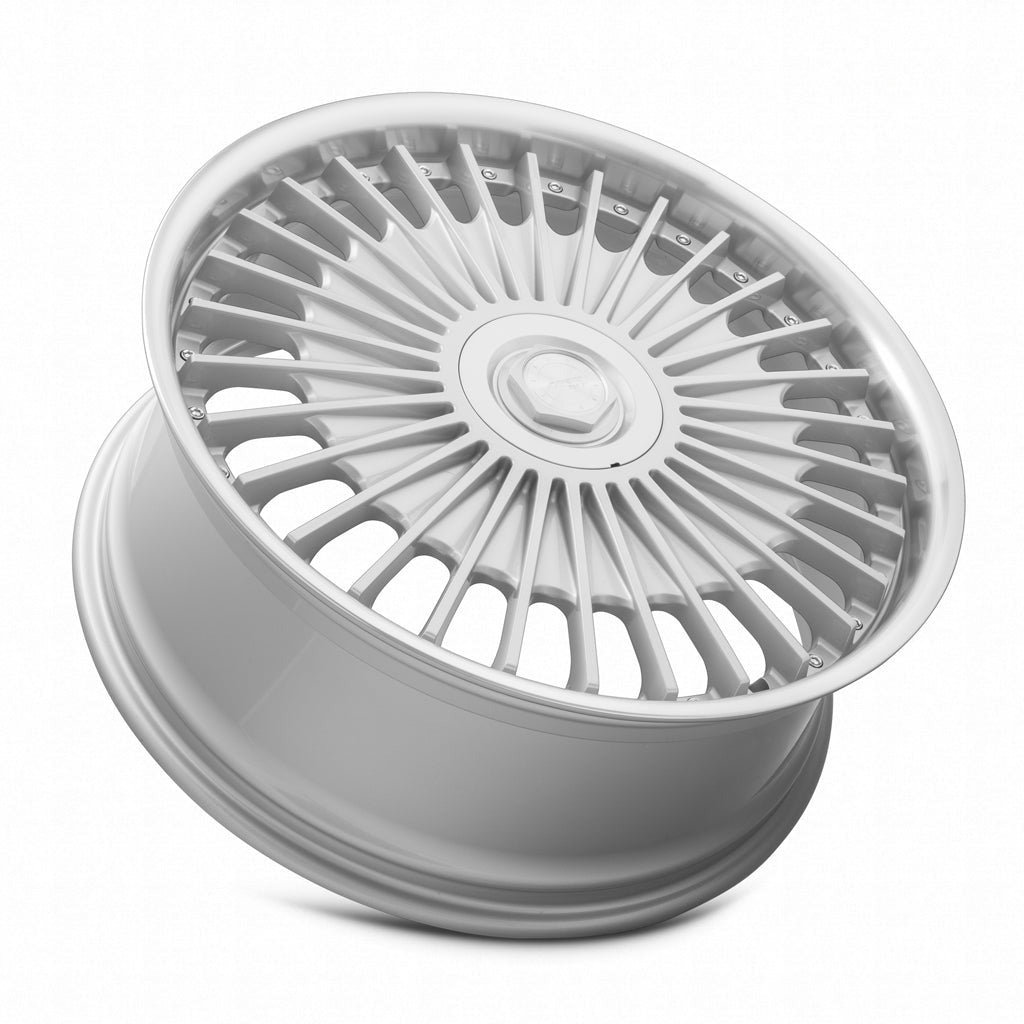 MRR VP4 22" 5x114.3 Silver Machined Lip