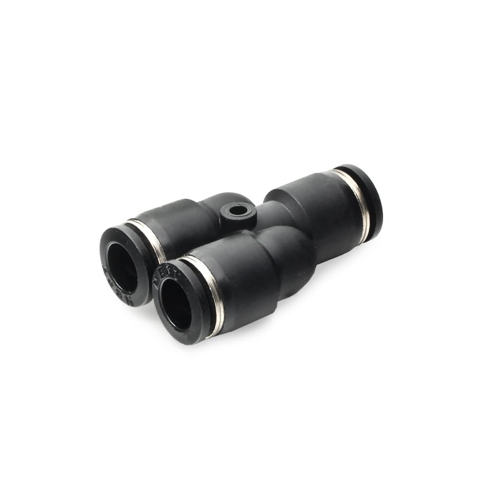 Nuke Performance Pneufit Quick Connect Y Fitting 8 mm (1x) to 8 mm (2x)