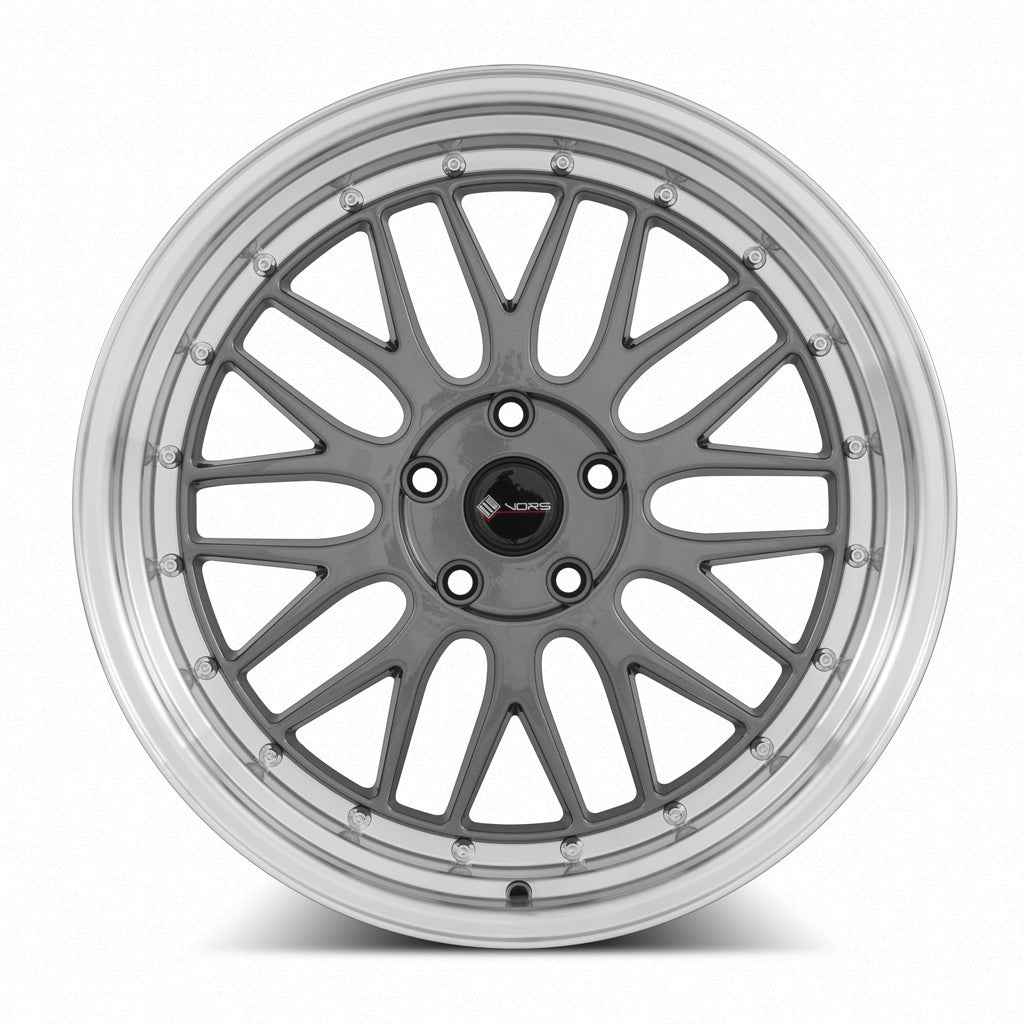 VORS VR8 18" 5x108 Hyper Black Machined Lip