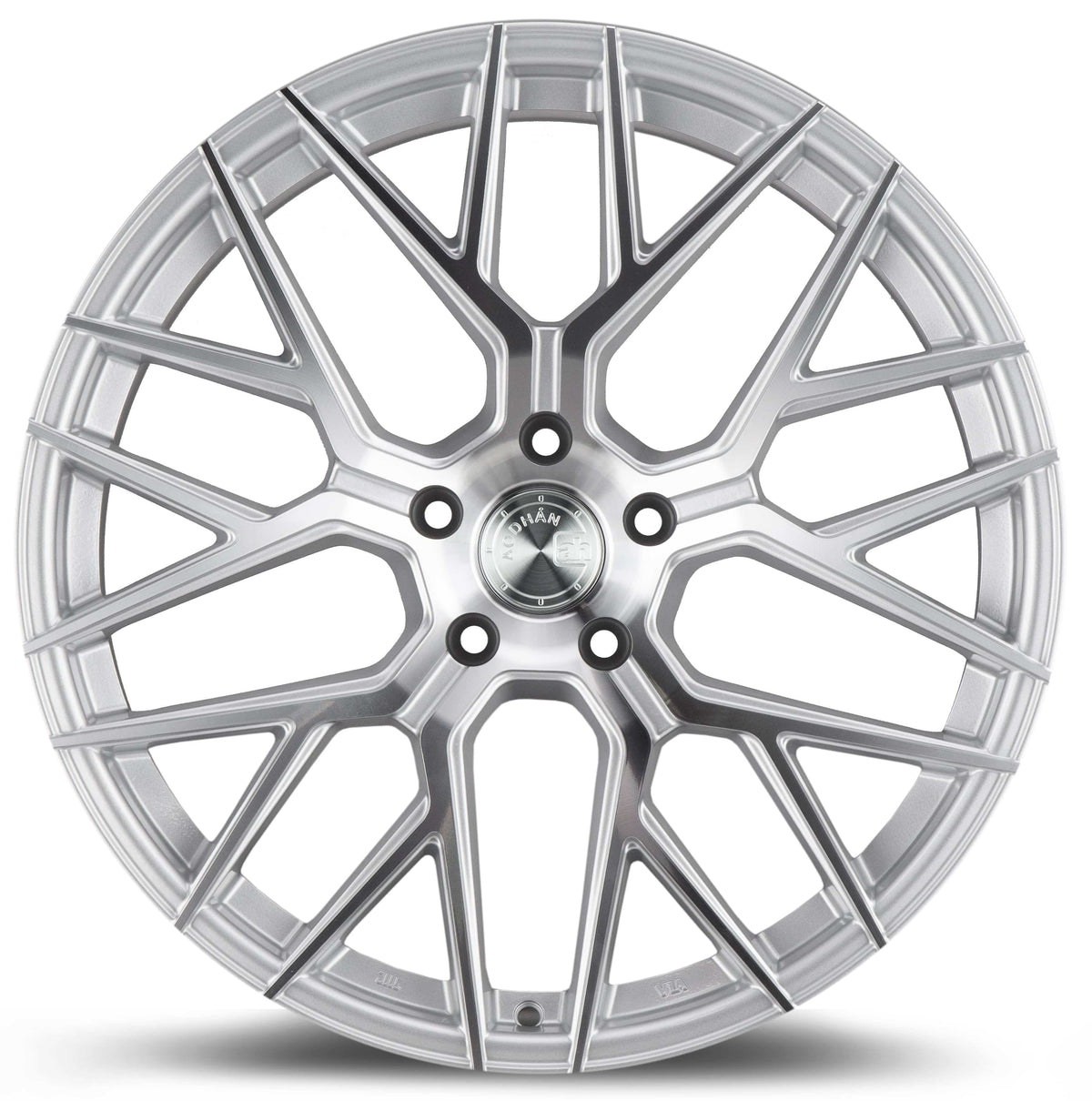 Aodhan AFF9 20" 5x112 Gloss Silver Machined Face